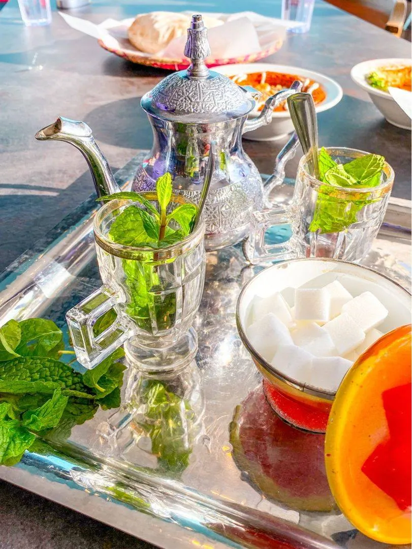Inside Yafa Café, the family-run Palestinian café on Portage Avenue in Winnipeg, MB